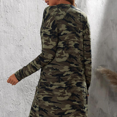 Fudus - Praktische lange Tarnjacke für Damen