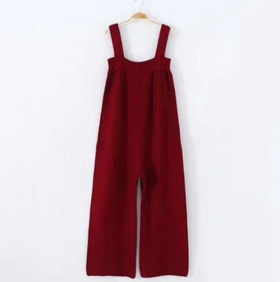 ZOE - Ärmelloser locker gestrickter Jumpsuit