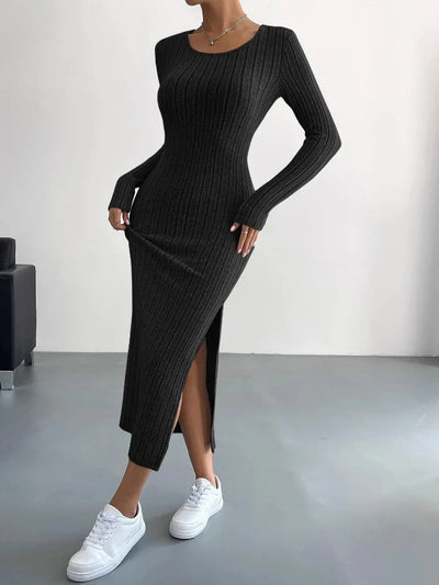 Mocarra | Lässiges Elegantes Langes Schlankes Kleid