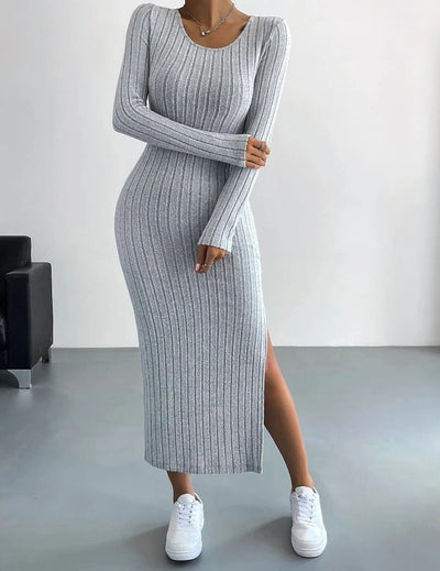 Mocarra | Lässiges Elegantes Langes Schlankes Kleid
