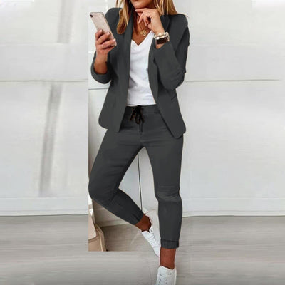 Corinna  - Eleganter, Taillierter Blazer-Set für Vielseitige Looks