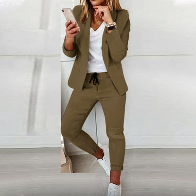Corinna  - Eleganter, Taillierter Blazer-Set für Vielseitige Looks