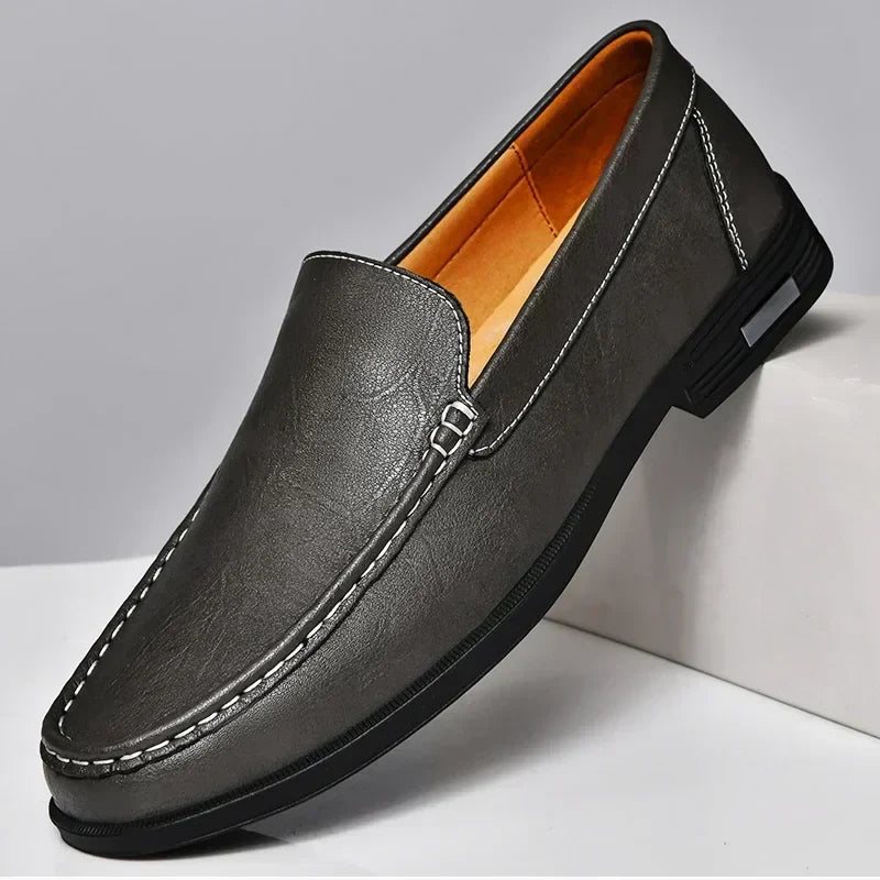 Mocarra | Orthopädische Leder modische Männer loafer fit