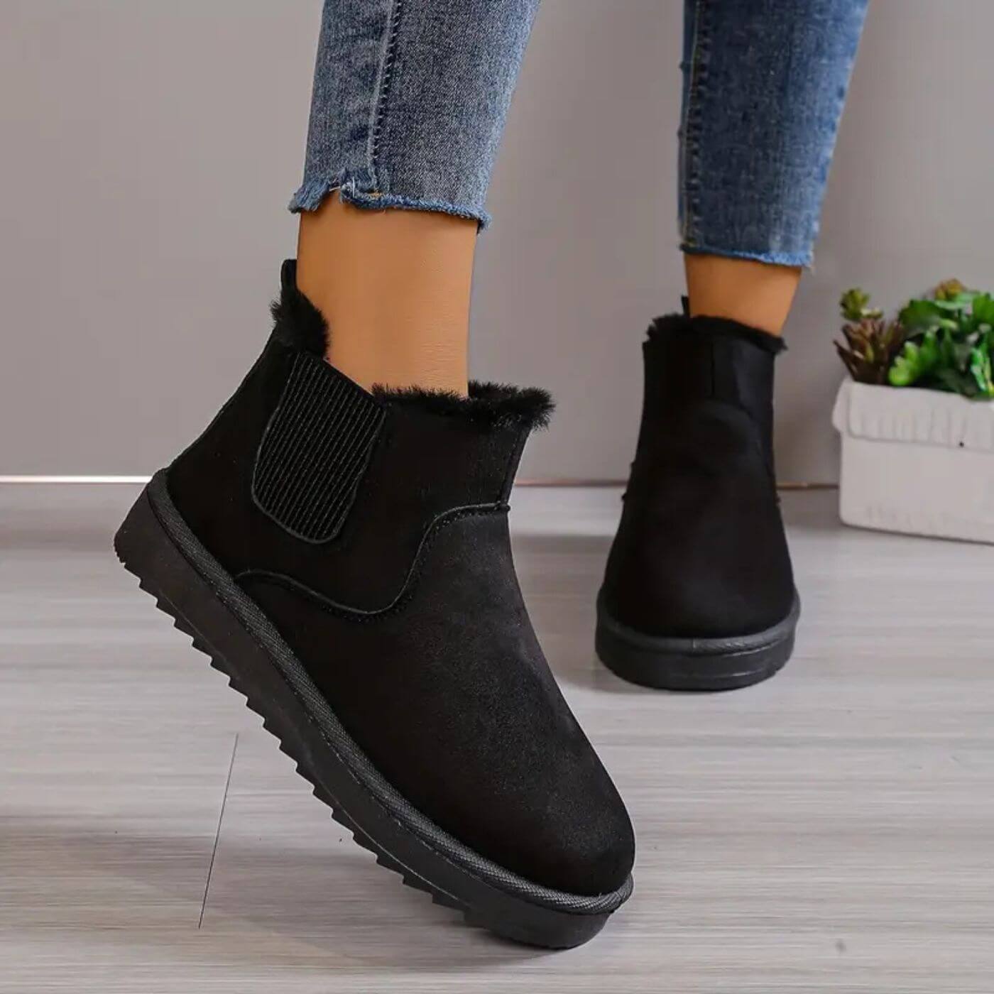 Ellen - Luxuriöse Stiefel mit weichem Fell