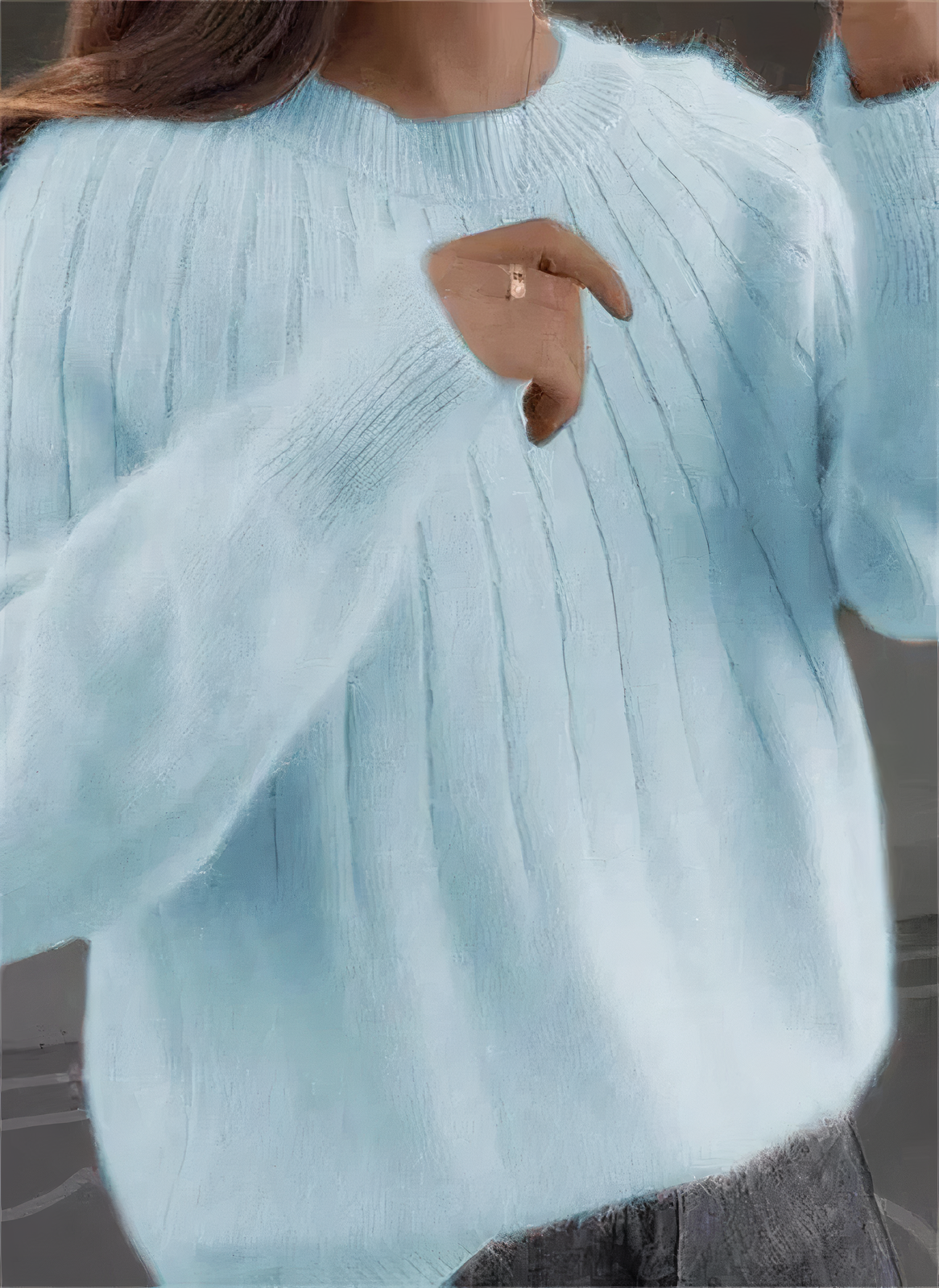 Jeannie - Flauschiger Strickpullover