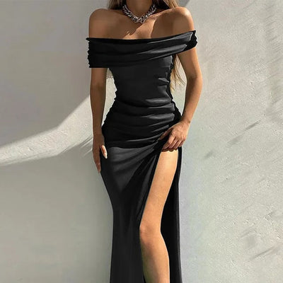 Mocarra | Sexy Solid Formales Kleid