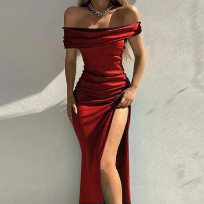 Mocarra | Sexy Solid Formales Kleid