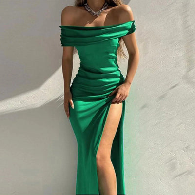 Mocarra | Sexy Solid Formales Kleid