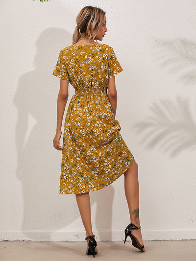 Marion - Elegantes Sommerkleid mit Blumendruck