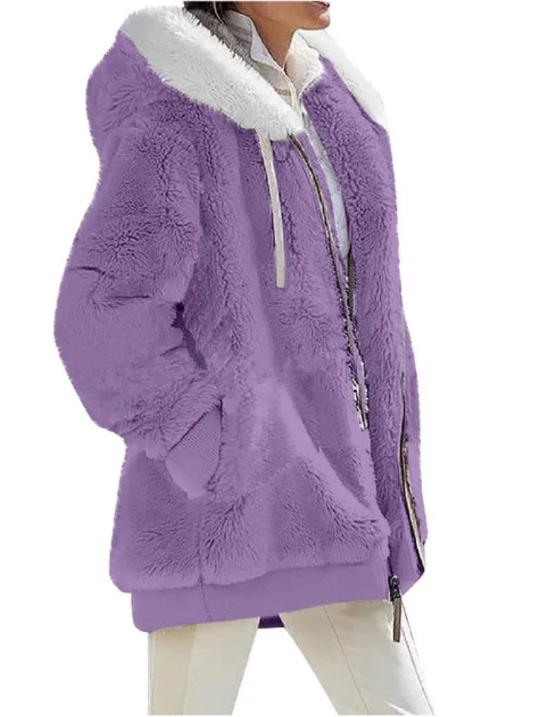 Mocarra | Damen-Kapuzenpulli aus Teddy-Stoff