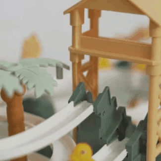 Dino Bahn - Die lustige Achterbahn die Dinos an die Grenzen bringt!