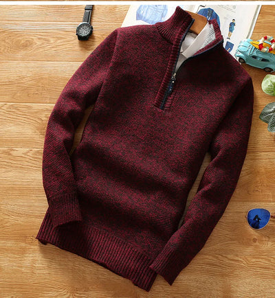 Mocarra | Grob gestrickter Pullover mit Reißverschluss