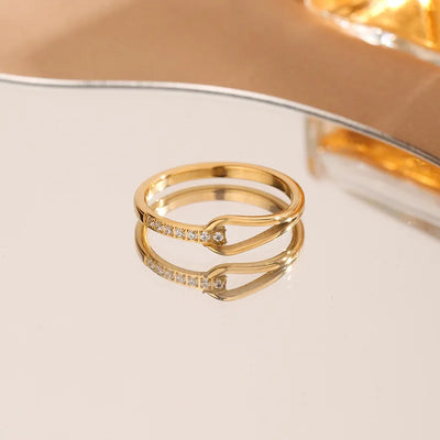 Geometrischer Diamantring