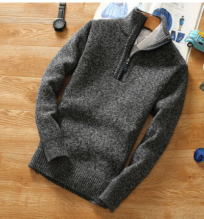 Mocarra | Grob gestrickter Pullover mit Reißverschluss