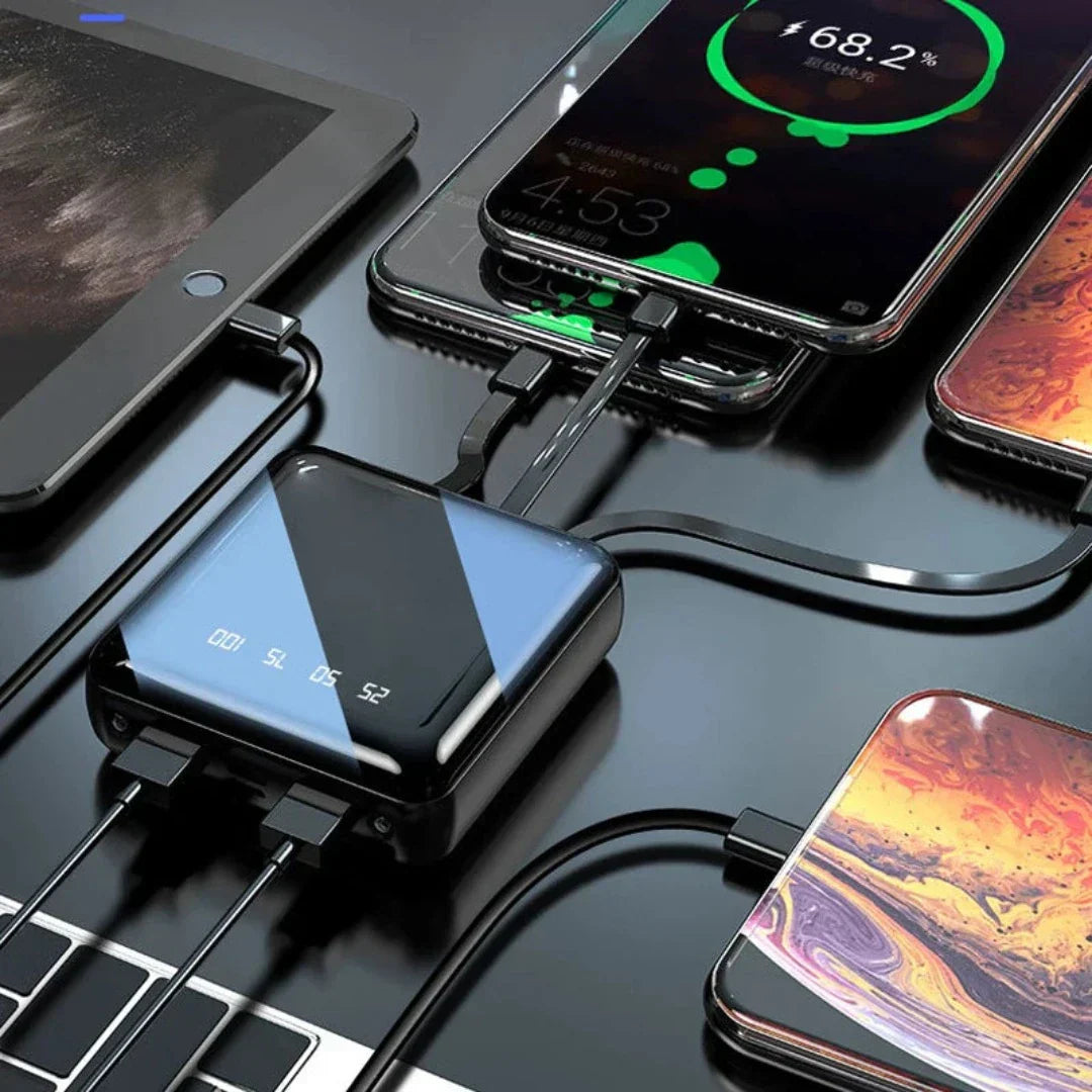 PowerBank™ - Mini Power Bank 4-Kabel 20000 mAh
