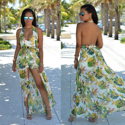 HANNIE - Tunic Sleeveless Bohemian Playsuit