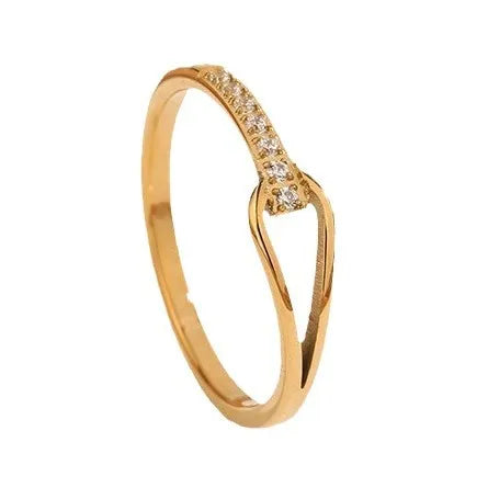 Geometrischer Diamantring