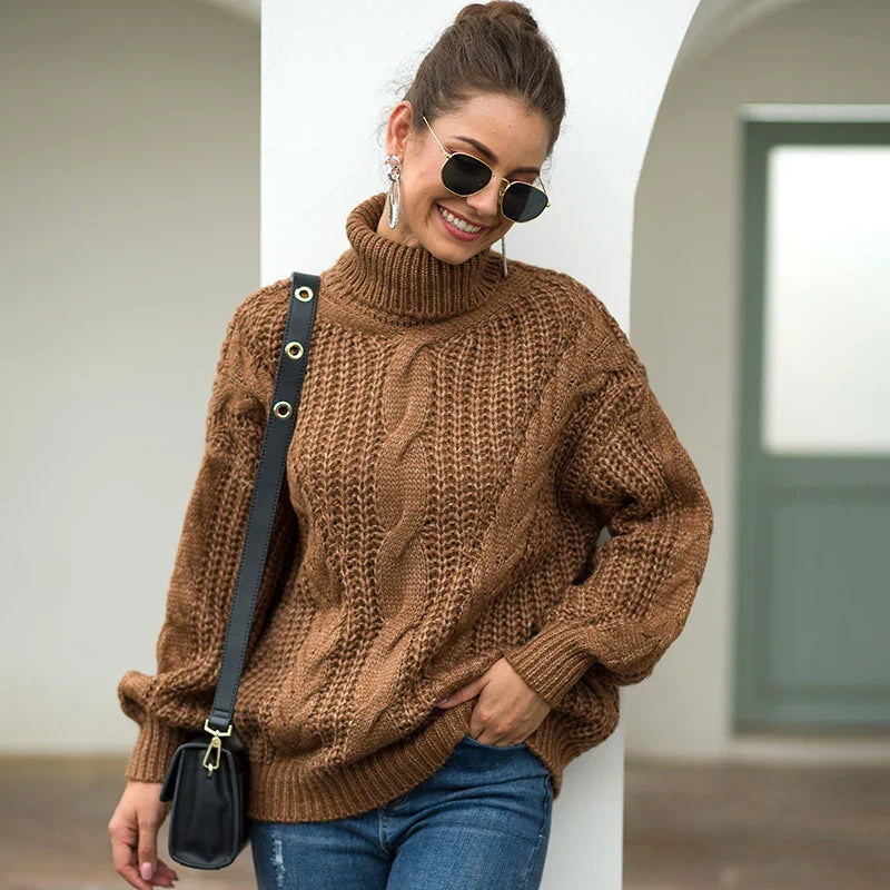 Hana | Langarm-rollkragenpullover für damen