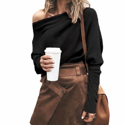 Sexy schulterfreier Pullover - Hebe