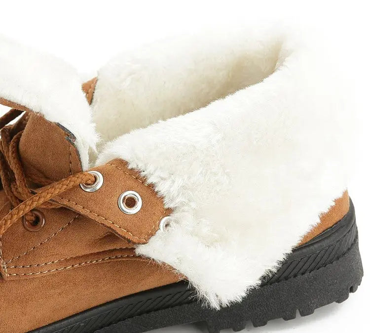 Mocarra | Rutschfeste Stiefel mit Fleecefutter und Schnürsenkeln