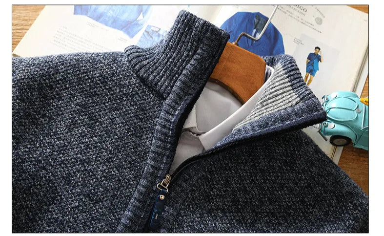 Mocarra | Grob gestrickter Pullover mit Reißverschluss