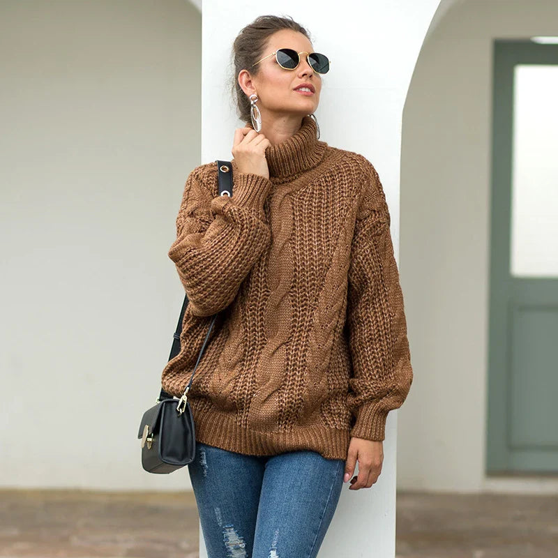 Hana | Langarm-rollkragenpullover für damen