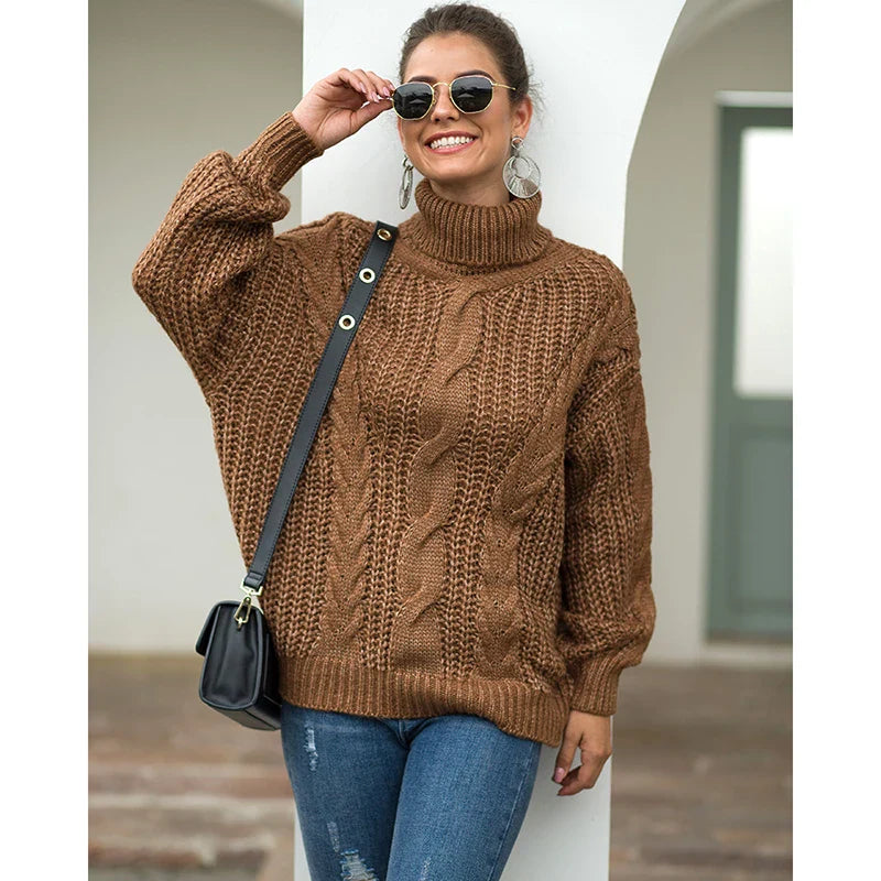 Hana | Langarm-rollkragenpullover für damen