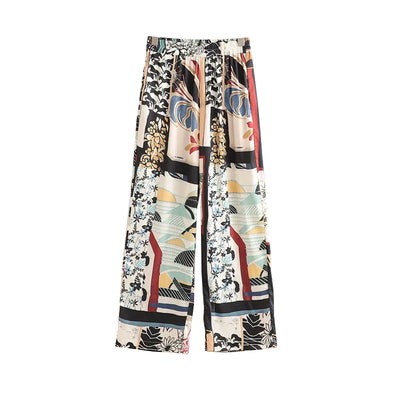 Mocarra | Elastische Hose mit Druck für Frauen