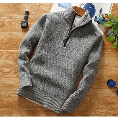 Mocarra | Grob gestrickter Pullover mit Reißverschluss