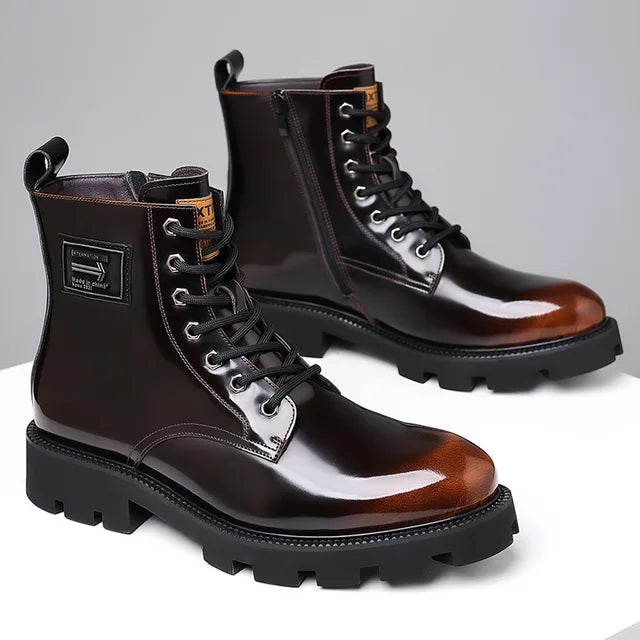 Caspian | militärische lederstiefel für männer