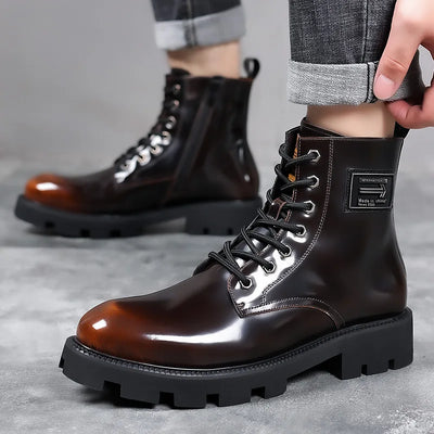 Caspian | militärische lederstiefel für männer