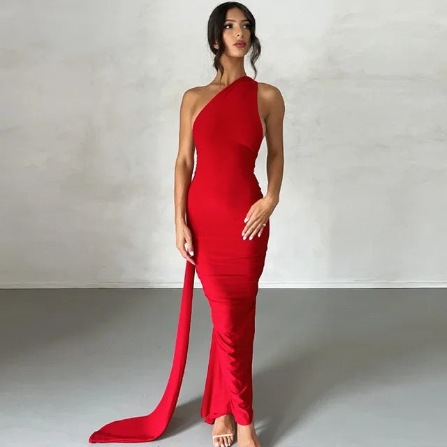 Mocarra | Rückenfreies Ringkleid mit Einer Schulter