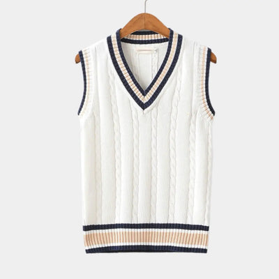 Aleister - Der Elegante Ärmellose Pullover Für Herren – Zeitloser V-Ausschnitt Für Herbst & Winter