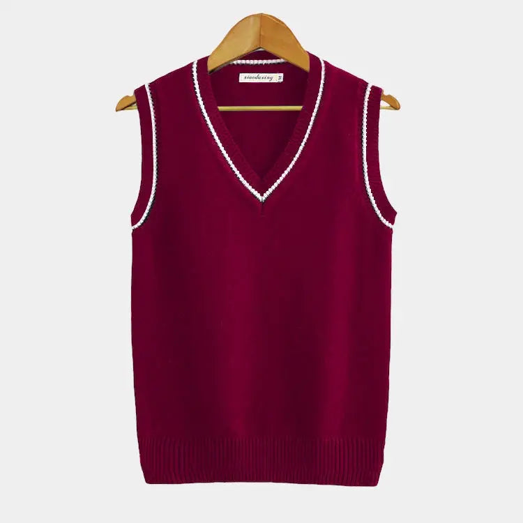 Aleister - Der Elegante Ärmellose Pullover Für Herren – Zeitloser V-Ausschnitt Für Herbst & Winter