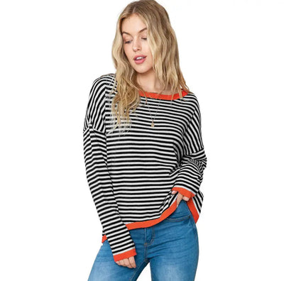 Mocarra |  Gestreifter Pullover