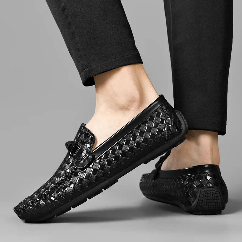 Mocarra | Leder Herren schuhe Slip on Mokassins Herren atmungsaktiv mode