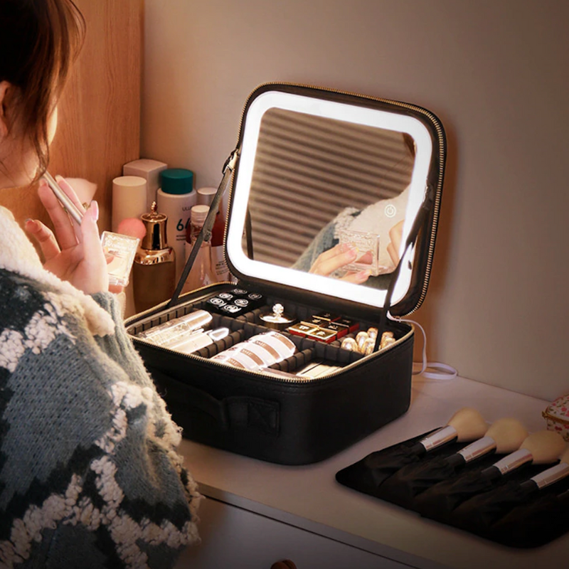 LumiCase  - LED Spiegel Makeup Reisekoffer [Letzter Tag Rabatt]