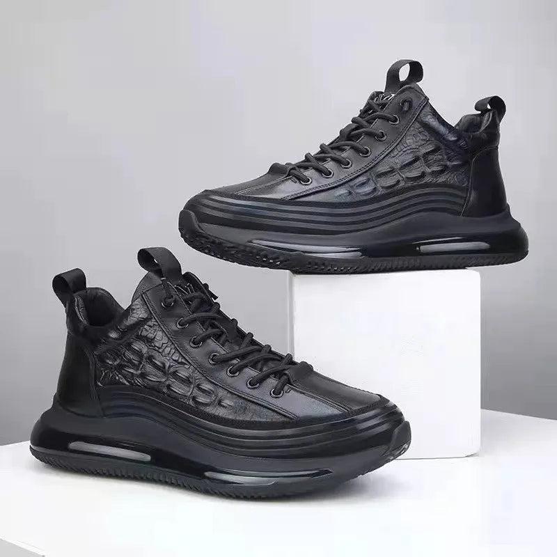 Mocarra | Italienische Turnschuhe mit Krokodilmuster