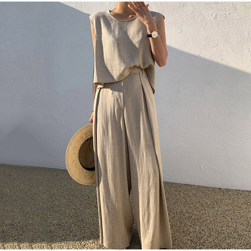 Misty - Elegantes Leinen-Sommer-Set