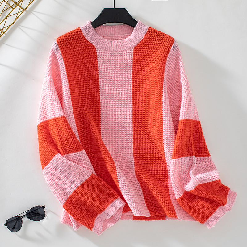 DAME LAESSIGER RUNDHALS STRICKPULLOVER | MODERN, BEQUEM, STILVOLL