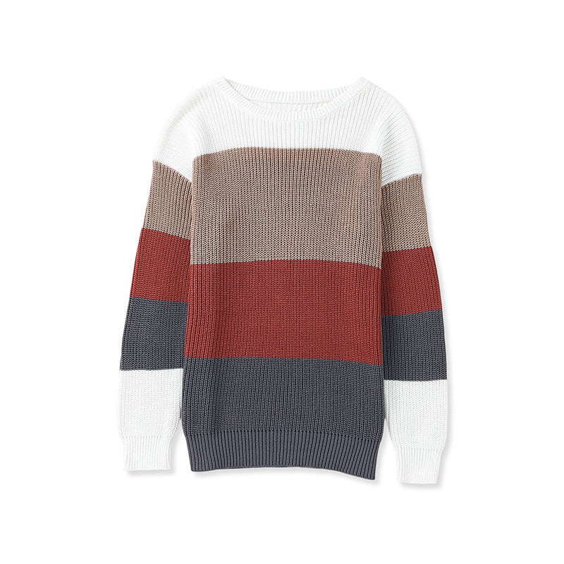 Damen FARBLOCK STRICKPULLOVER | MODERNER, BEQUEMER STIL