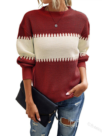 Damen GESTREIFTER PULLOVER | MODISCHER KOMFORT GARANTIERT