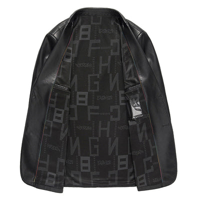 Enzo | Herren Öko-Leder Blazer