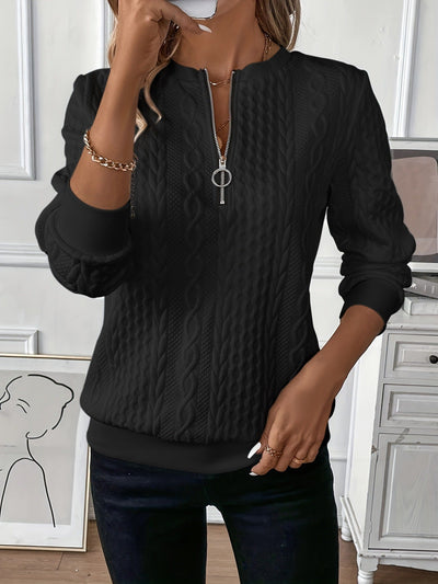 Damen PULLOVER MIT REISSVERSCHLUSS | MODERNER KOMFORT GARANTIERT