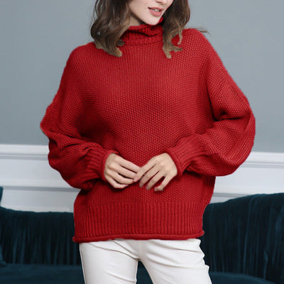 LANGÄRMIGER HOHER KRAGEN PULLOVER | ELEGANTER, BEQUEMER STIL