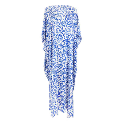 Mocarra | Rayon Bedrucktes Maxikleid Beach Cover-up Vacation Robe