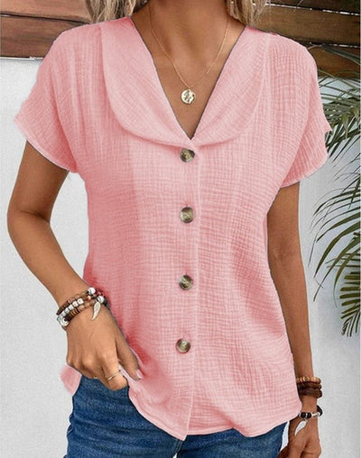 Rosa - Elegante Sommerbluse für lässige und schicke Anlässe atmungsaktives Material