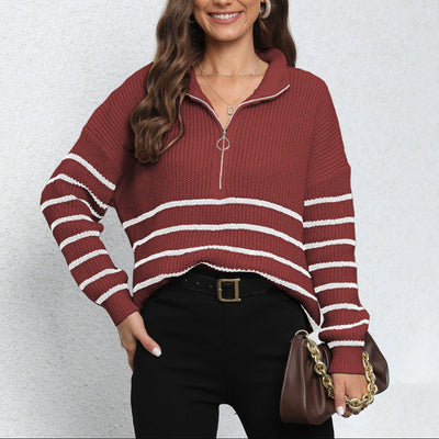 MOCK NECK LANGARM ZIP-UP PULLOVER | MODERNER STIL, KOMFORTABEL, VIELSEITIG
