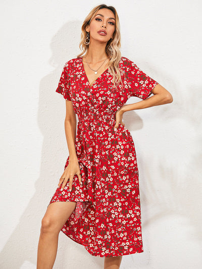 Marion - Elegantes Sommerkleid mit Blumendruck