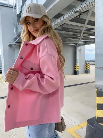 Mirana | Modische winterjacke aus baumwolle für damen chic